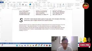 Tutorial Ms WOrd Latihan 1  kolom,dropcap, change case, bullet Numbered