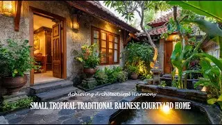 Small Tropical Traditional Balinese Courtyard Home: Secrets to Achieving Architectural Harmony