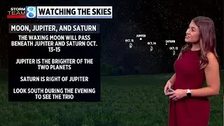 Watching the Skies: Moon to align with Jupiter and Saturn