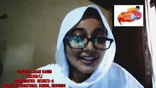one of best student..Maryam Sarah Rahim