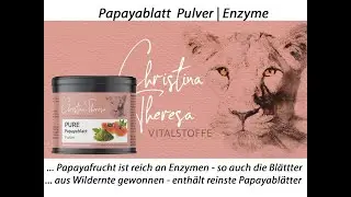 PURE Gr&uuml;nes Papayablatt Pulver aus Wildsammlung | 200g