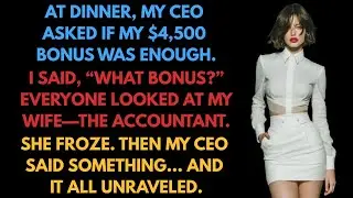 At a company dinner, my CEO asked about the $4,500 he sends me—my wife turned pale.