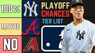 Ranking Every MLB Teams' Chances To Make The MLB Playoffs 2024 (Tier List)