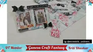 DT Tutorial Project By Kriti Bhaskar || Super Quick 3D Shaker Photo Frame Card Using Power Lady Pack