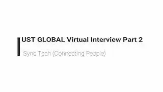 Virtual Interview Questions -2 | SyncTech