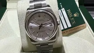 Rolex Oyster Perpetual 116000 Silver Dial Automatic 36mm