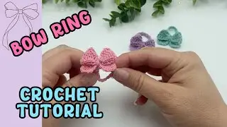 How to Crochet a Cute Bow Ring 💖 | Easy Preppy Style DIY!