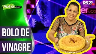 Aprenda a fazer bolo de vinagre | Mulher.com | 26/01/2022 | @RedeSeculo21