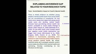 Explaining an Evidence Research Gap #research #researchgaps