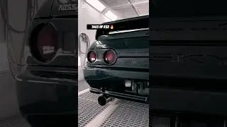 1400 HP Nissan R32 Skyline fresh out the paint booth 🛞🖤