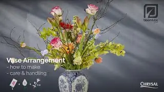 A mixed bouquet of flowers in a vase