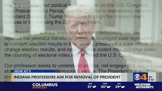 Indiana professors ask for removal of president