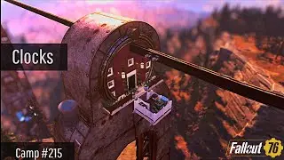 Fallout 76 Camp Build | Clocks | Clean // Modern // Pre-Existing Structure // Monorail // Cozy