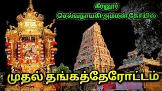 🔥 Keeranur Selvanayaki Amman Thanga Therottam 😍 கீரனூர் செல்வநாயகி அம்மன் தங்கத்தேரோட்டம் ❤️🪔