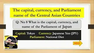 Capital Currency and Parliament name of East Asia countries/