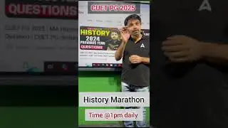 CUET PG 2025 | History Marathon daily जुड़ियेगा  @1pm #cuetpg2025 #trendingshorts #shortvideo #shorts