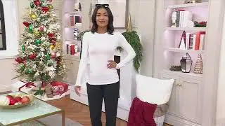 Cuddl Duds Layers Softwear with Stretch Long Sleeve Crew on QVC