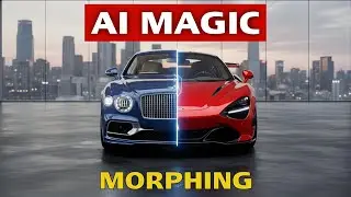 Невероятное изменение формы автомобиля с помощью ИИ 🔥 | Плавная и реалистичная трансформация