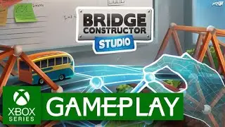 Bridge Constructor Studio Xbox Gameplay | PT-BR - O In&iacute;cio | A Primeira Meia Hora | Construa Pontes