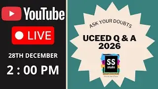 UCEED 2026 ENTRANCE EXAM PREPARATION I Q & A SESSION LIVE