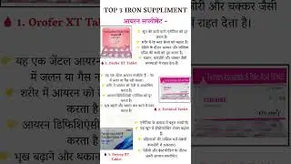 3 Best Iron Supplements | Orofer XT, Ferikind XT, Fericip XT &ndash; क्या फर्क है?