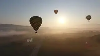 Mongolfiere all&rsquo;Alba in Umbria 🎈 | Drone Video by Click and Fly | Videomaker Toscana Arezzo