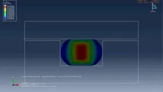 Simulation num&eacute;rique : compression d'un joint torique + pression