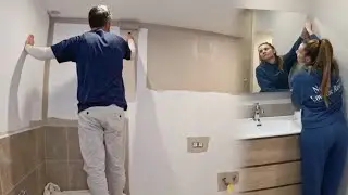 This Bathroom Looks COMPLETELY DIFFERENT | Restoring an Old Spanish Home DIY
