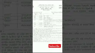 MP board time table final exam 2024 class 10th