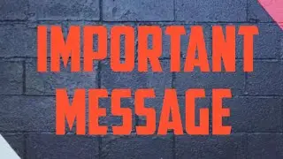 Important Message - Corona Virus