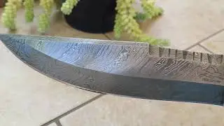 DKC-819 CAPELLA DKC Knives Custom Hand Made Damascus Hunting Bowie Knife