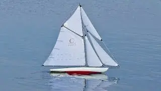 Beautiful and iconic style: Classic cutter sailing model yacht, radio controlled