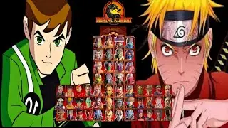 Mortal Kombat 9 - BEN TENNYSON & NARUTO MOD - NEW Expert Tag Ladder Gameplay
