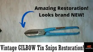 Rusty Tin Snips Restoration!!! ~ Amazing Restoration Video!