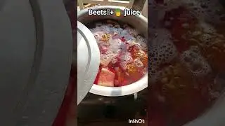 Home-made beet pineapple juice!🫜🍍#shorts