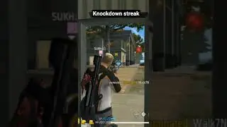 Knockdown streak in #freefiregareena #free fire