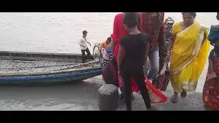 Sceneary Choto Mollakhali ghat of Vidyadhari River , Sundarbon, South 24PARGANA,West Bengal