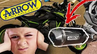 JE CHANGE LA LIGNE DE POT SUR LA Z650 ! LE BRUIT DU DIABLE 😱👿