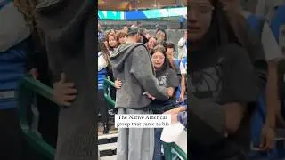 Kyrie Irving spent hours with Native Americans after the game! #shorts #nativeamerican #nba