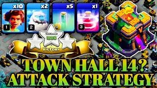 TH14 Root Rider Attack With Invisibility Spell !! Best TH14 Attack Strategy (Clash of Clans)