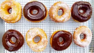 The BEST Doughnuts (Sugar Coated and Chocolate Glazed)