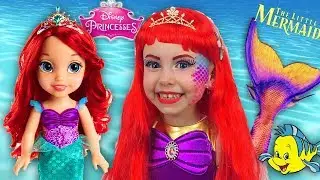 Alice Becames Little Mermaid Ariel a Funny story about a magical Toys