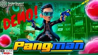 Pangman Gameplay On The Oculus Quest 2 - Sidequest Game Free Demo
