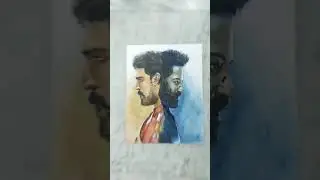 Wait for end !! RRR drawing ✏️ ll #rrr #viral #shorts #art #shortsvideo #oscar