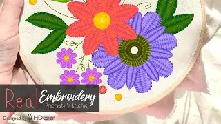 Real embroidery procreate brush set preview