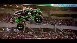IP-based dynamic VR simulator Monster Jam &trade; Grave Digger &trade; as developed by DOF Robotics