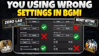 BGMI ALL New Basic & Advance SETTINGS/CONTROL | Perfect BGMI Settings Guide | BGMI / Pubg Mobile 