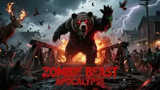 Beasts Unleashed: Zombie Animals Attack in the Woods | Intense 4-Minute AI Horror Short