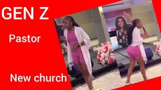 A Gen Z female pastor opens her own church, and she is preaching wearing biker shorts
