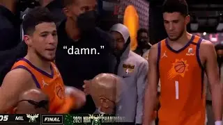 Devin Booker emotional moment after losing the NBA finals